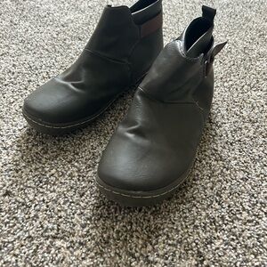 Women’s Grey Leather Ankle Boots